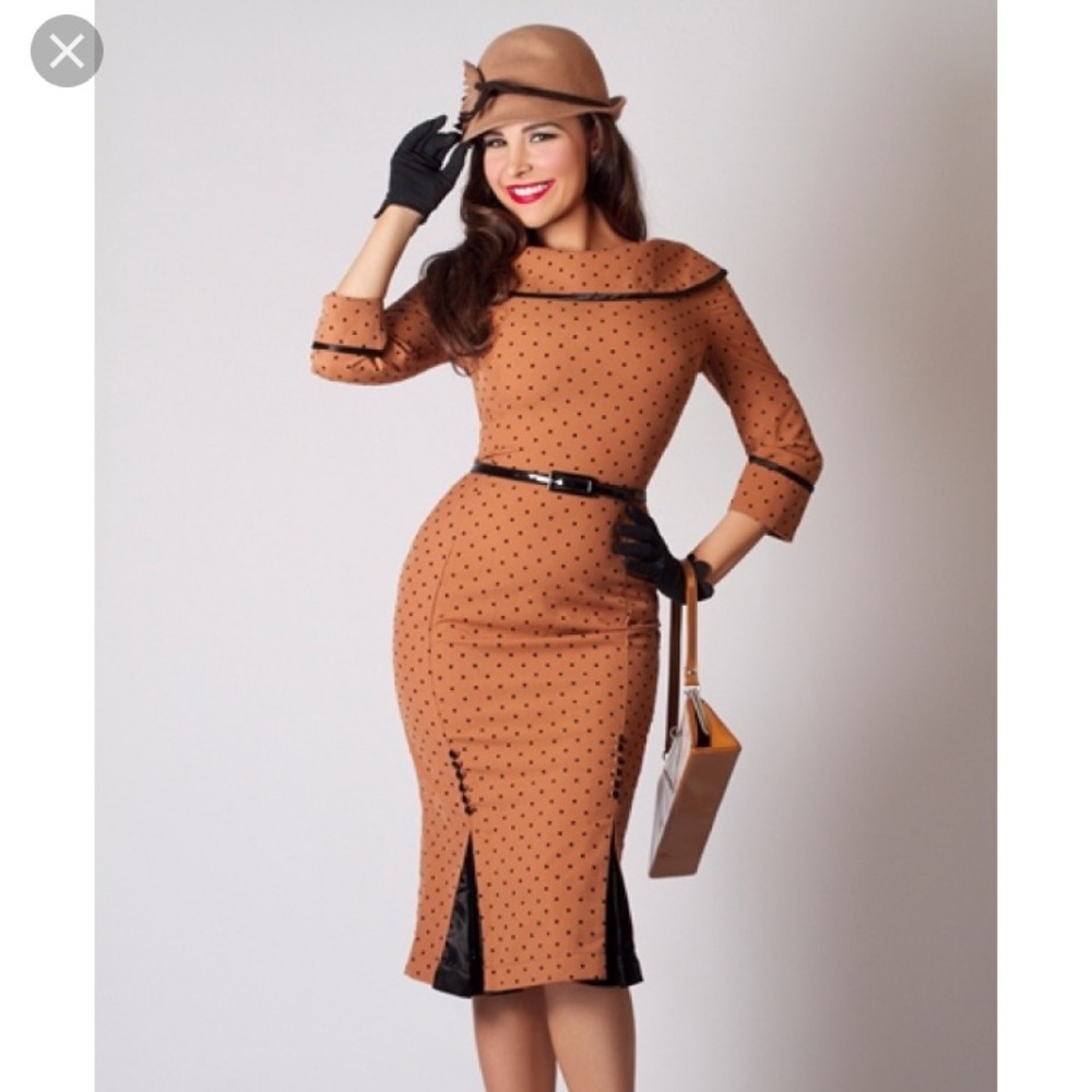 Ice coffee pencil dress Tatyana